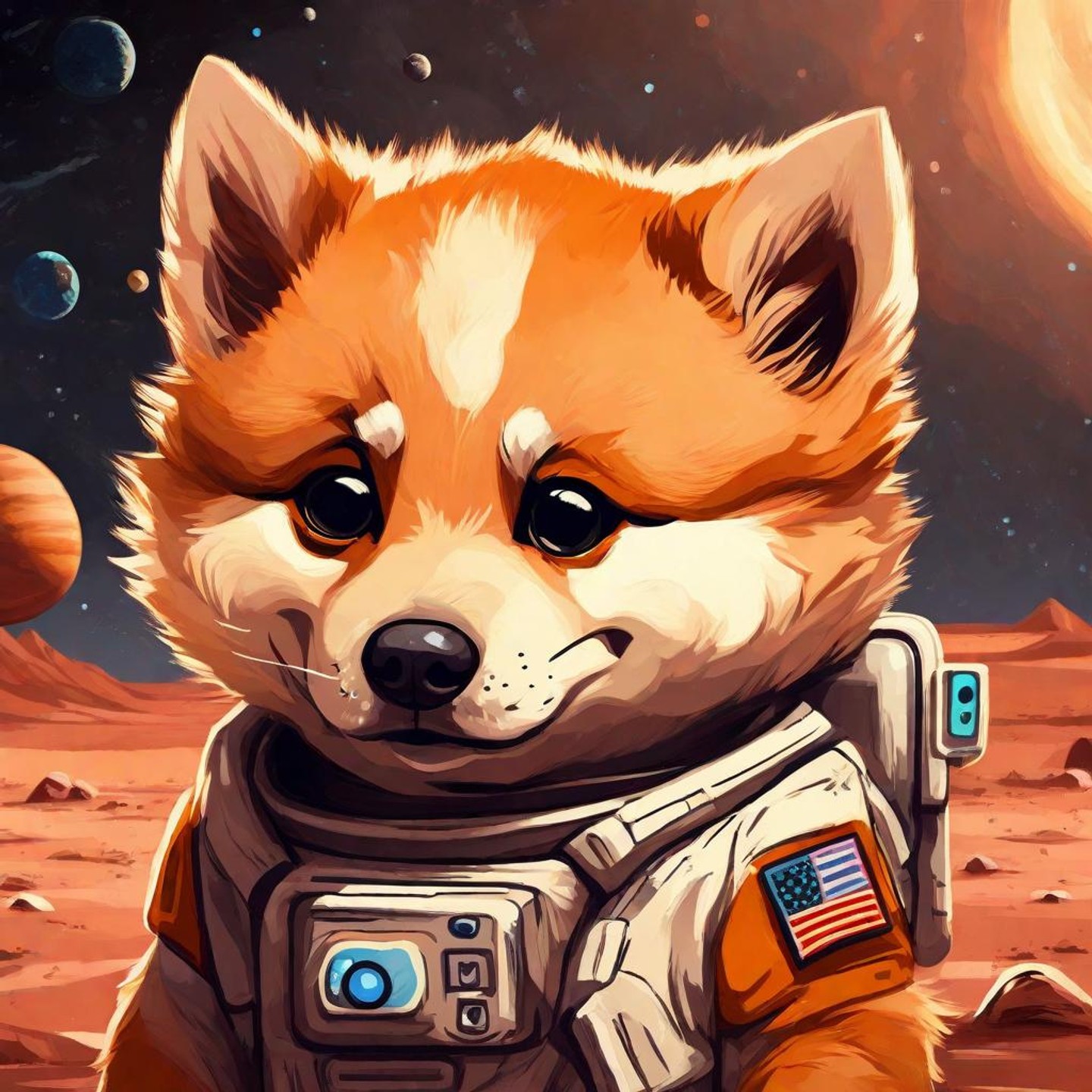 Mars Adventure: Baby Doge Explores the Red Planet - LimeWire