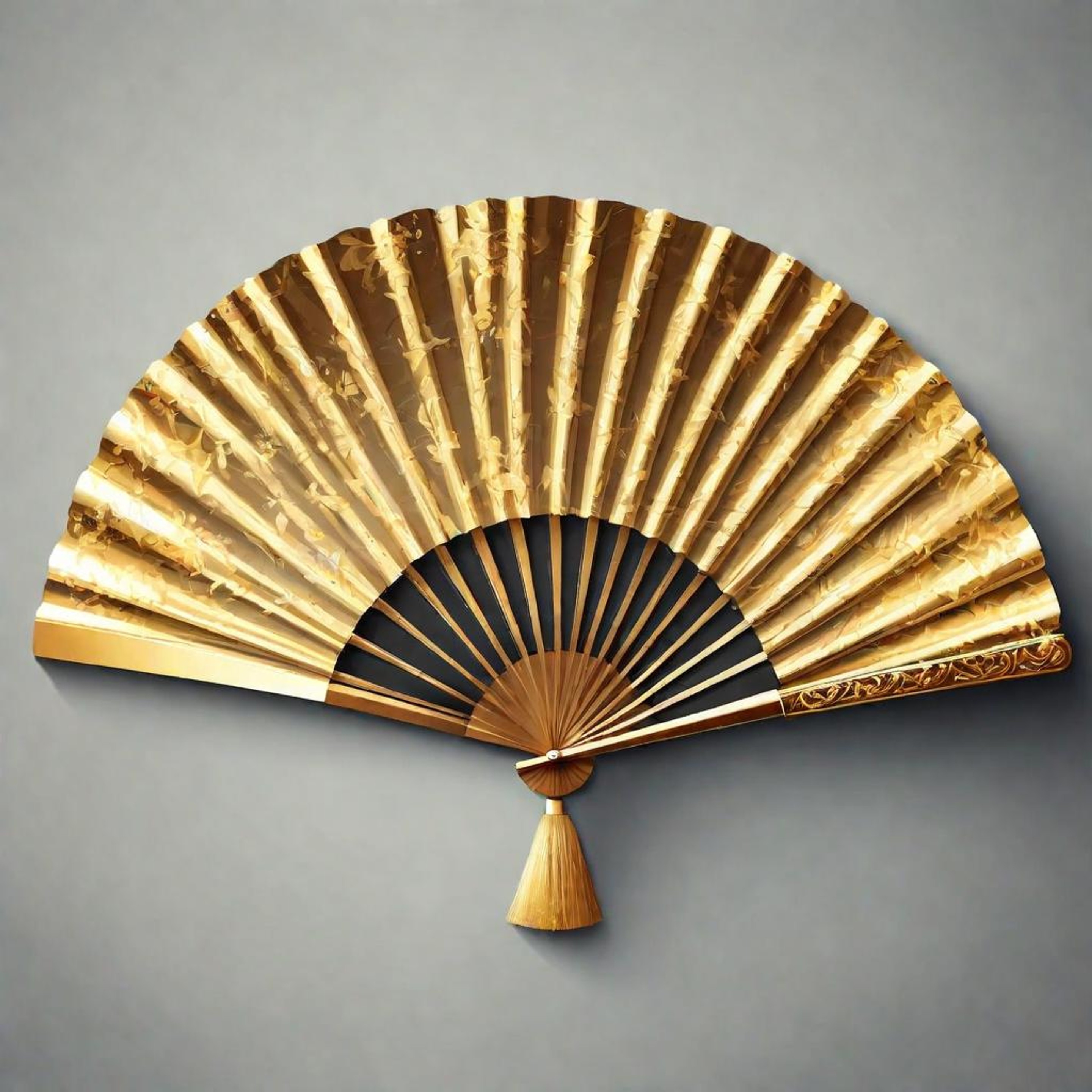 Gilded Hand Fan A Realistic Touch of Elegance LimeWire