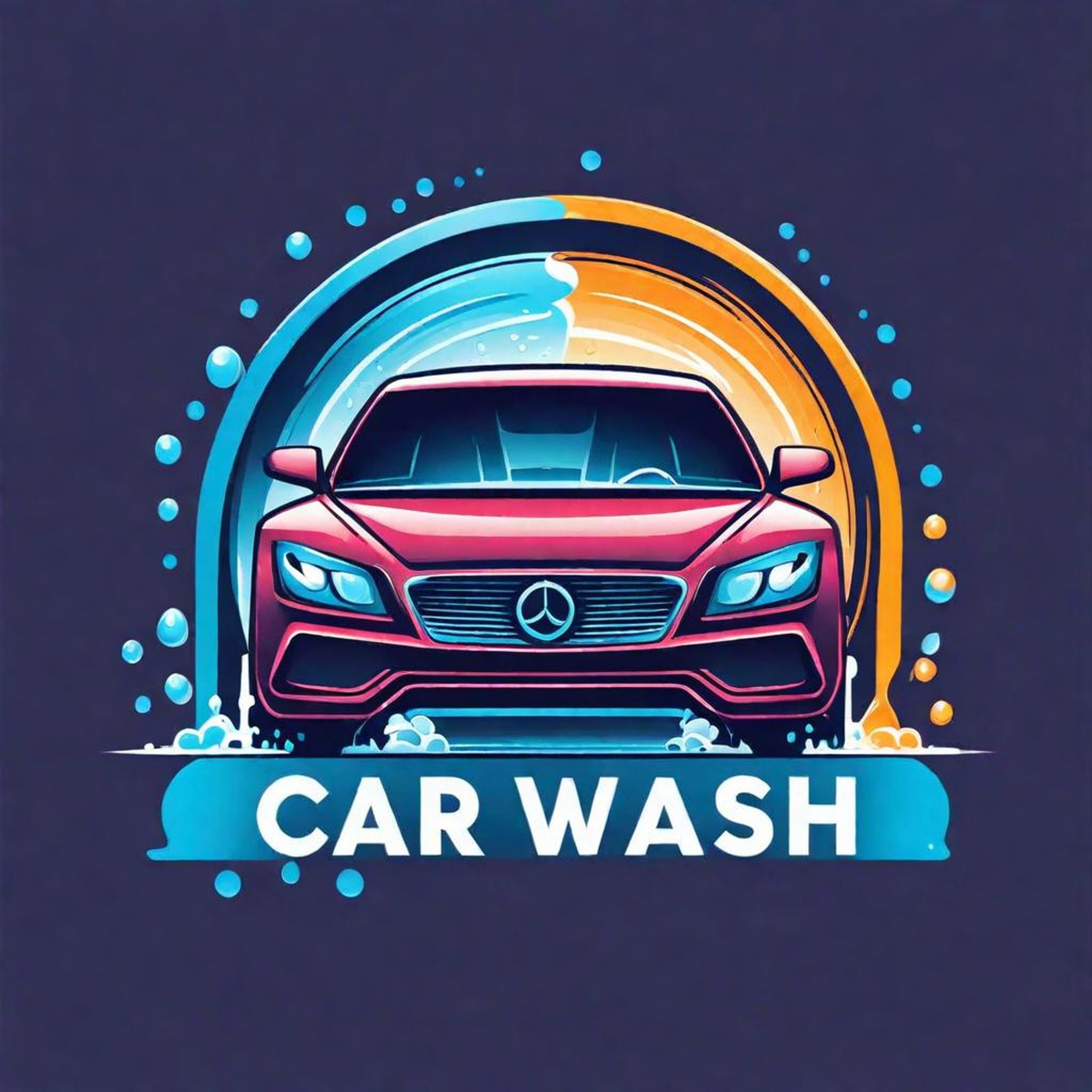 Sleek & Stylish Futuristic Car Wash Logo Design LimeWire