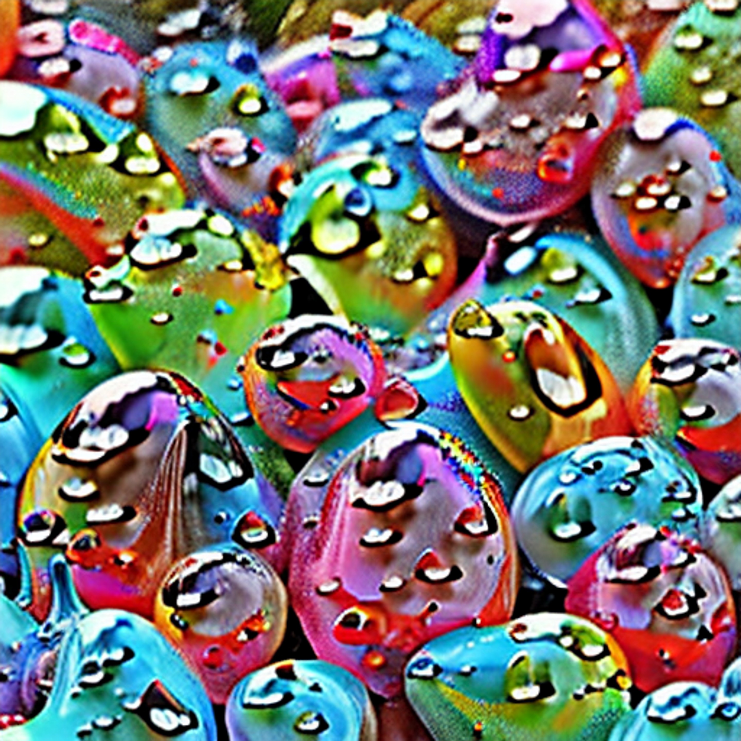 Vivid Candy Coated Raindrops A Spectrum of Colors LimeWire