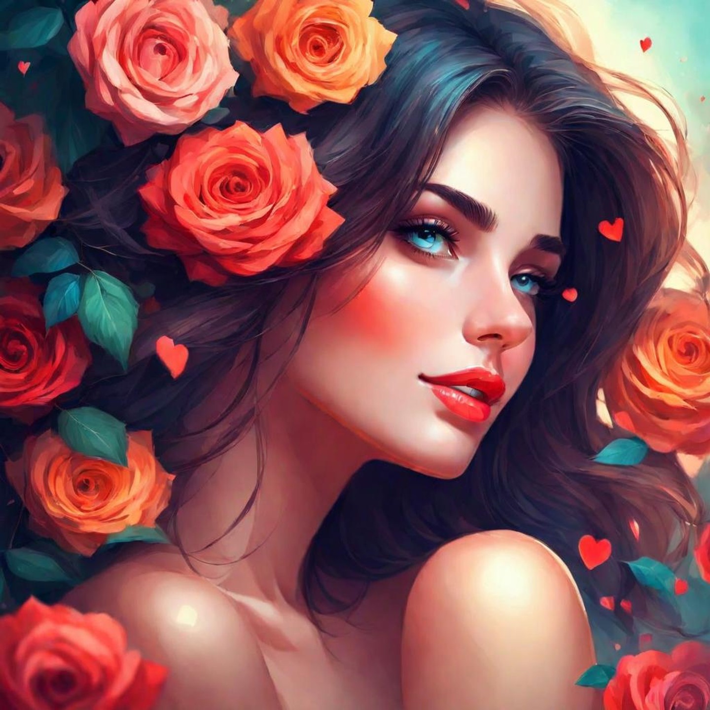 Radiant Love Captivating Woman Embracing Affection LimeWire radiant-love-captivating-woman-embracing-affection-limewire